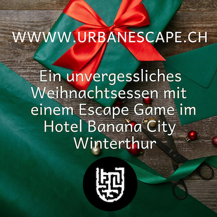 Escape Game Zurich. Escape Room Zurich. Weihnachtsessen. Weihnachtsfeier. Geburtstag.